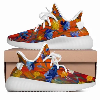 Men Cornflowers In The Meadow 20X16 Hand Painted Y350V1 Casual Sneakers