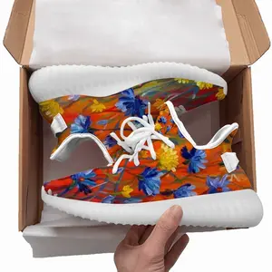 Men Cornflowers In The Meadow 20X16 Hand Painted Y350V1 Casual Sneakers