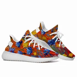 Men Cornflowers In The Meadow 20X16 Hand Painted Y350V1 Casual Sneakers