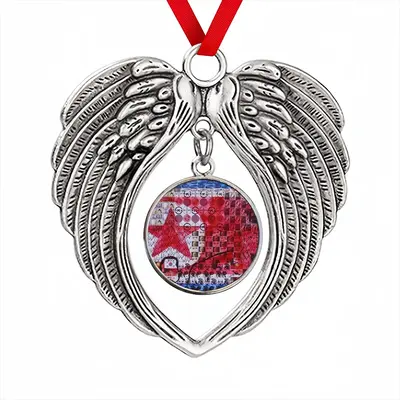 Da Worm And Nuke Kid On The Block Christmas Wings Pendant