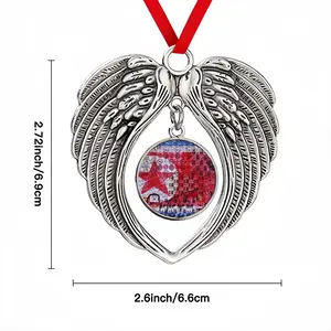 Da Worm And Nuke Kid On The Block Christmas Wings Pendant