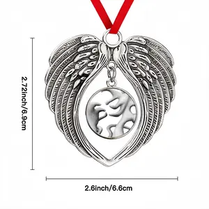 Amorphous Shapes Christmas Wings Pendant