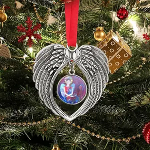 Angel With Cat Christmas Wings Pendant