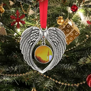 Sunset In Istanbul Christmas Wings Pendant