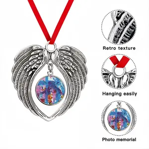 Can'T Pay? Well Take It Away Christmas Wings Pendant