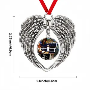 Upstairs Downstairs Christmas Wings Pendant