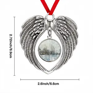 Chilly Morning Christmas Wings Pendant