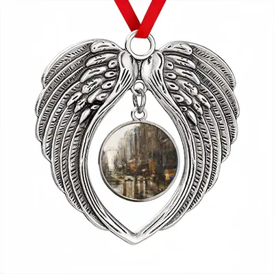 Another Rainy Day Christmas Wings Pendant