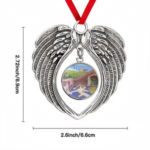 This Was Not Unusual Christmas Wings Pendant