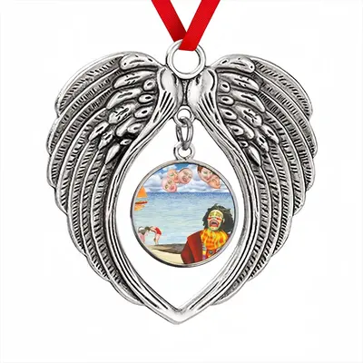 Fear Of Clowns Christmas Wings Pendant