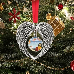 Fear Of Clowns Christmas Wings Pendant