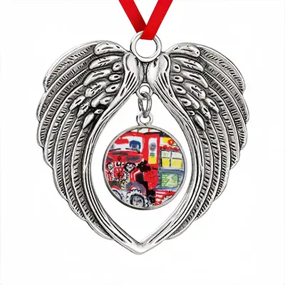 Lisbon Tuk-Tuk Christmas Wings Pendant