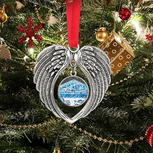 Meanwhile In Lisbon Christmas Wings Pendant