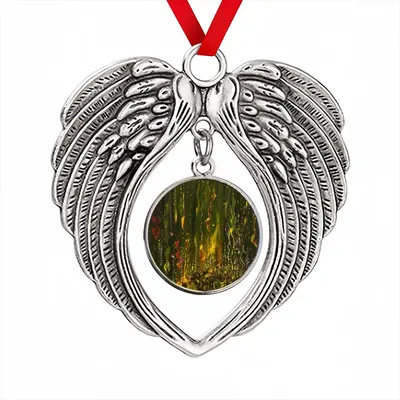 Cellular Universe M Christmas Wings Pendant