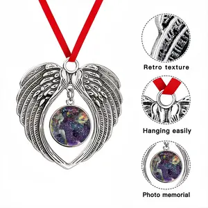 Cosmic Wisdom Christmas Wings Pendant