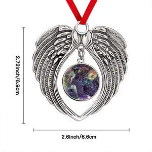 Cosmic Wisdom Christmas Wings Pendant