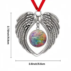 World Of Red Christmas Wings Pendant