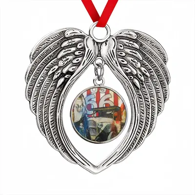 Route 66 Christmas Wings Pendant