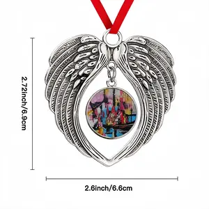 La Pointe Du Rat Christmas Wings Pendant