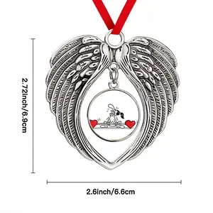 Lifting Love Christmas Wings Pendant