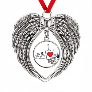 Art Lover Christmas Wings Pendant