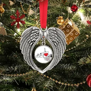 Art Lover Christmas Wings Pendant