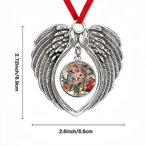 Office Mayhem Christmas Wings Pendant