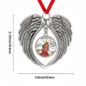 For Fetus Sake Christmas Wings Pendant