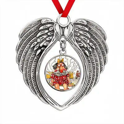 Chain Smoker Christmas Wings Pendant