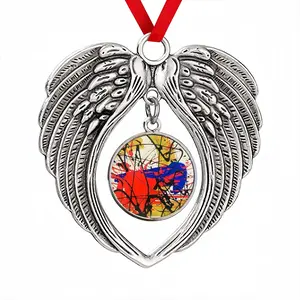 The Black Bull Christmas Wings Pendant