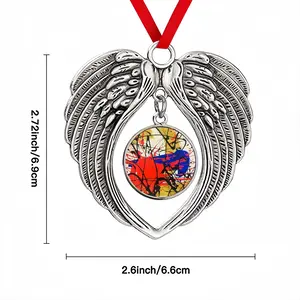 The Black Bull Christmas Wings Pendant