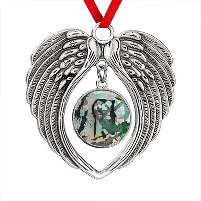 Sand Christmas Wings Pendant