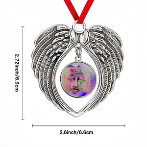 Call Me Sad Eyes Christmas Wings Pendant