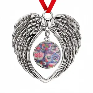 The Love Combi Christmas Wings Pendant