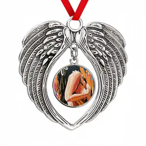 Hold Me Tight Christmas Wings Pendant