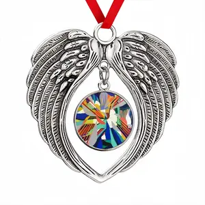 Enjoy Your Day Christmas Wings Pendant