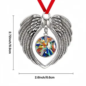 Enjoy Your Day Christmas Wings Pendant