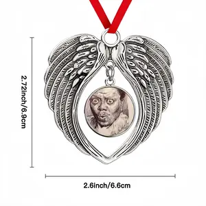 Bernie Mac Portrait Christmas Wings Pendant