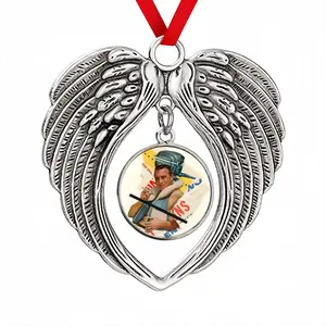 The Best Fishing Christmas Wings Pendant