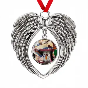 Milk Christmas Wings Pendant