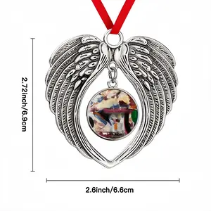 Milk Christmas Wings Pendant