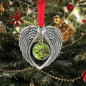 Baby Bird In A Nest Christmas Wings Pendant