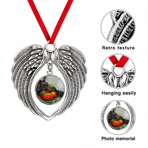 Autumn Still Life Christmas Wings Pendant