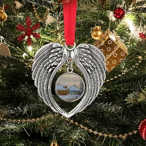 Winter Evening Christmas Wings Pendant