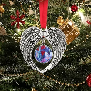 Lilies In The Evening Christmas Wings Pendant