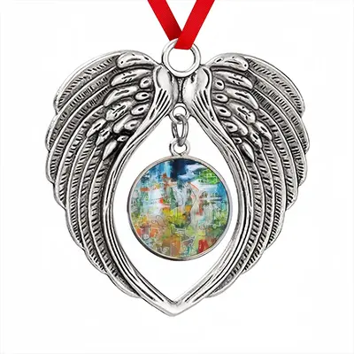 Pistis Christmas Wings Pendant