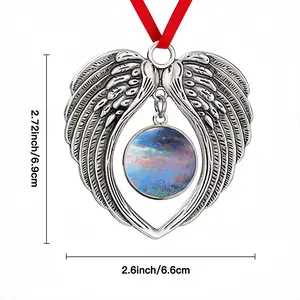 A New Beginning Christmas Wings Pendant