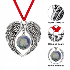 Chrysanthemum Christmas Wings Pendant