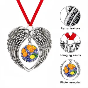 Oranges Christmas Wings Pendant