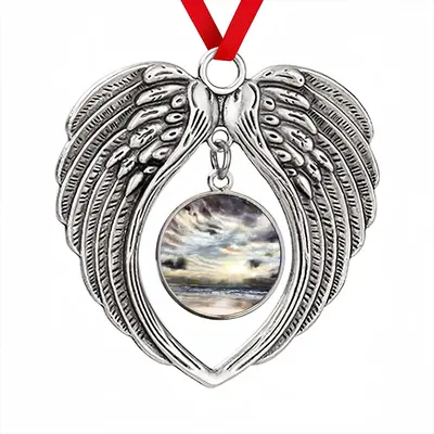 Shining Moment Christmas Wings Pendant